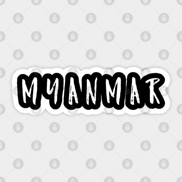 Myanmar Sticker by pepques